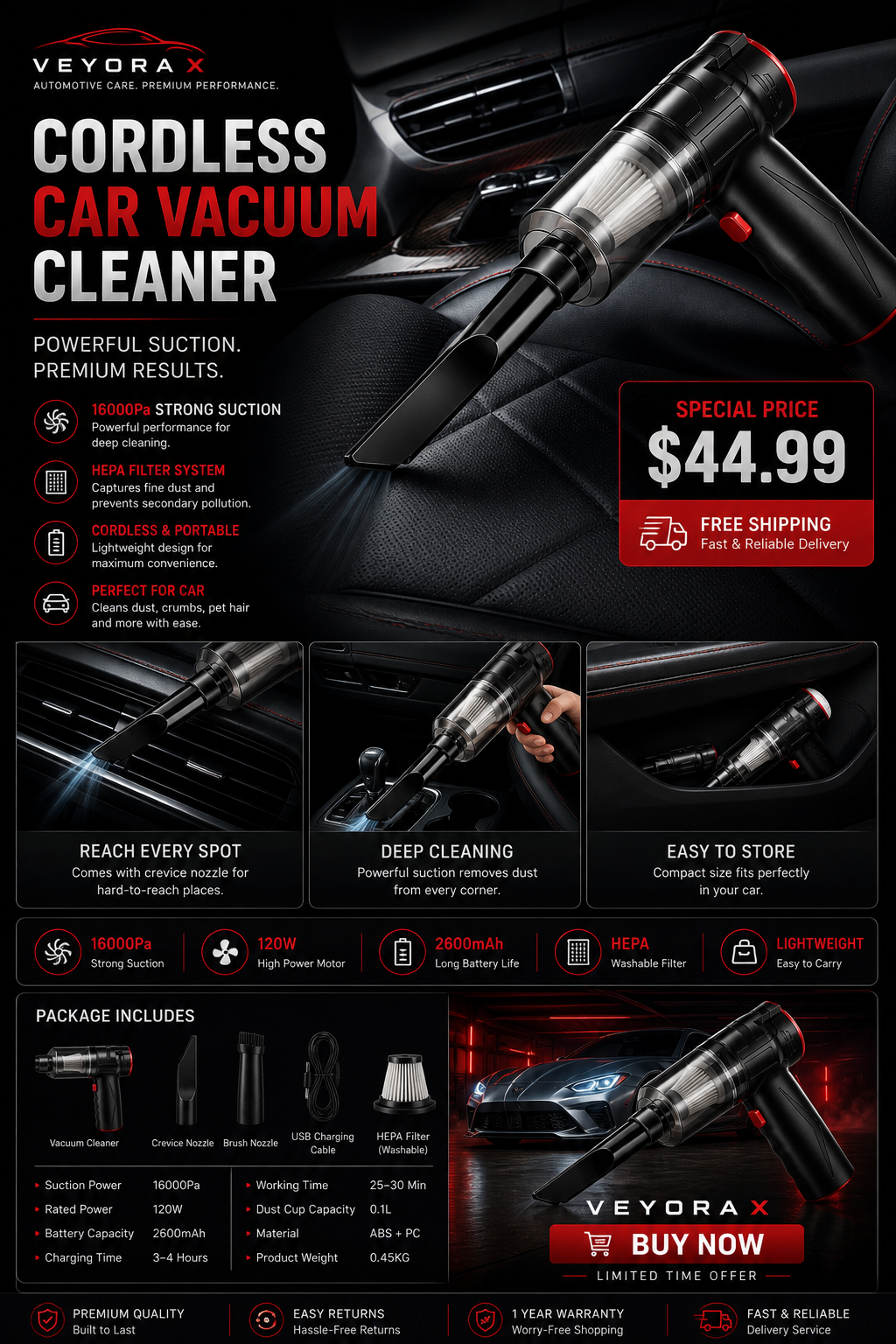 Blow And Suction Dual Purpose Vacuum Gun Wireless