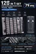 Screwdriver Set 128-in-one Tool Precision Electronic Alloy Steel Mobile Phone
