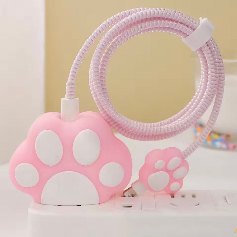 Cartoon Cute Soft Silicone Charger Protective Case For IPhone 11 12 13 14 15 18/20W Fast Charge Protection Charger Cover