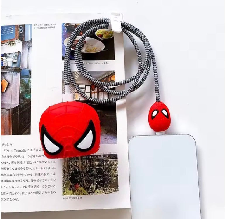 Cartoon Cute Soft Silicone Charger Protective Case For IPhone 11 12 13 14 15 18/20W Fast Charge Protection Charger Cover