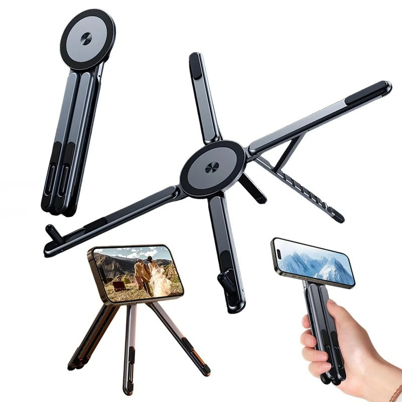 Foldale Magnetic Phone Holder Multi Form Adjustable Desktop Tablet Stand Handheld Mount Laptop Bracket