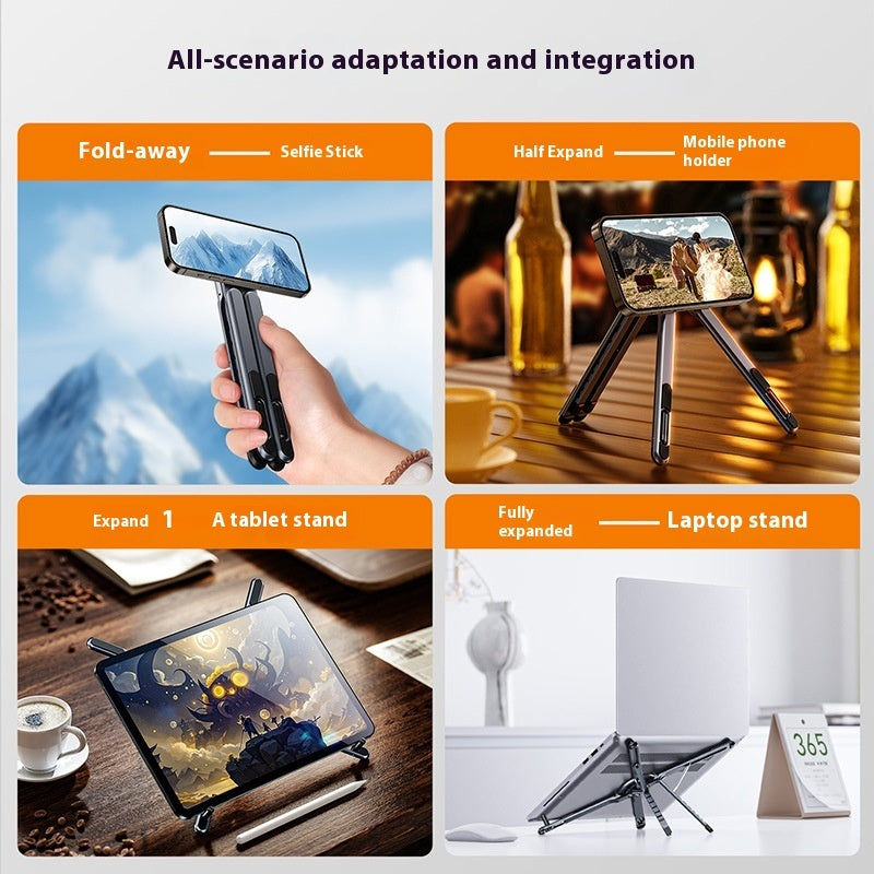 Foldale Magnetic Phone Holder Multi Form Adjustable Desktop Tablet Stand Handheld Mount Laptop Bracket