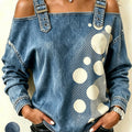 True Cowboy Direct Spray Printed Women's Denim Dress