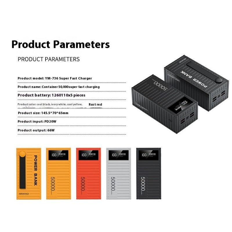 66W Super Fast Charge Container Power Bank