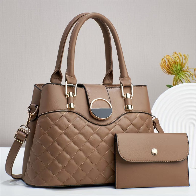Quilted Minimalist Large Bag Tote Shoulder