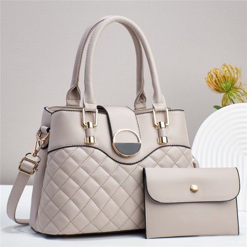 Quilted Minimalist Large Bag Tote Shoulder