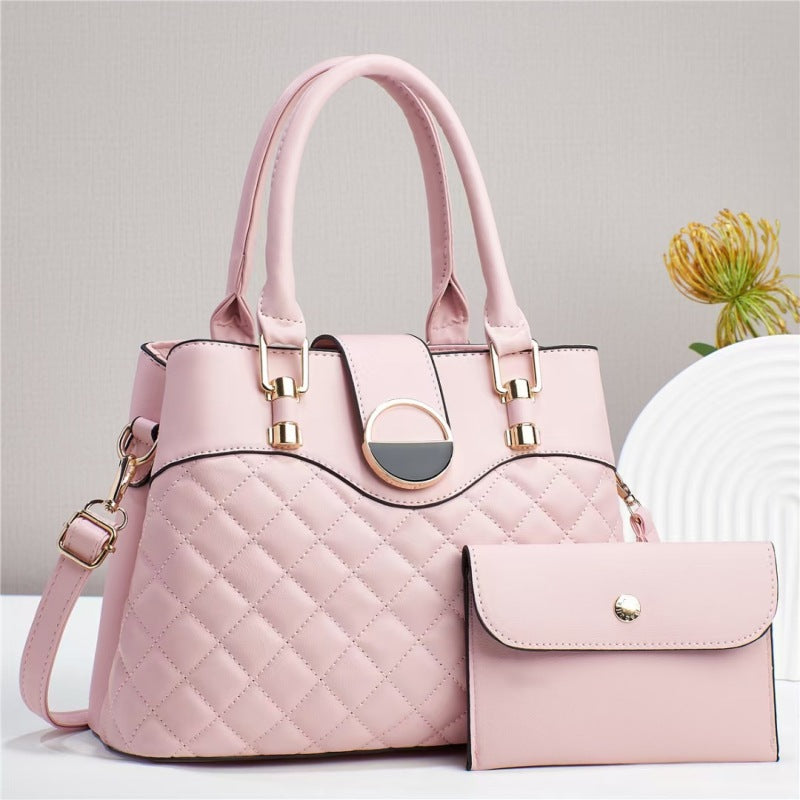 Quilted Minimalist Large Bag Tote Shoulder