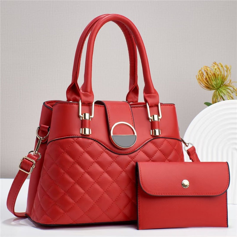 Quilted Minimalist Large Bag Tote Shoulder