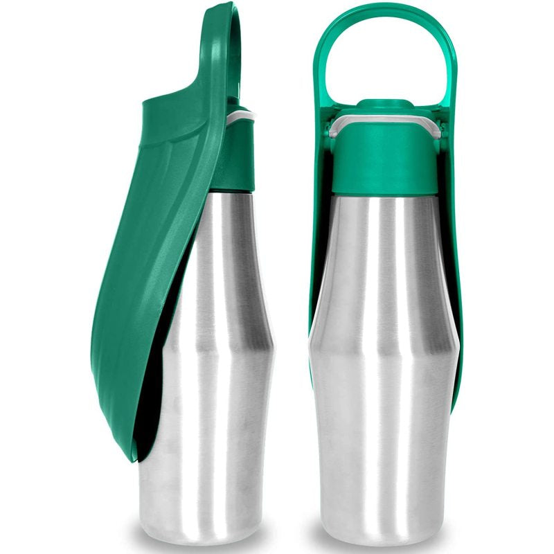 New Portable Pet Dog Water Bottle Soft Silicone Leaf Design For Dog Pets Outdoor Travel Drinking Bowls Water Dispenser