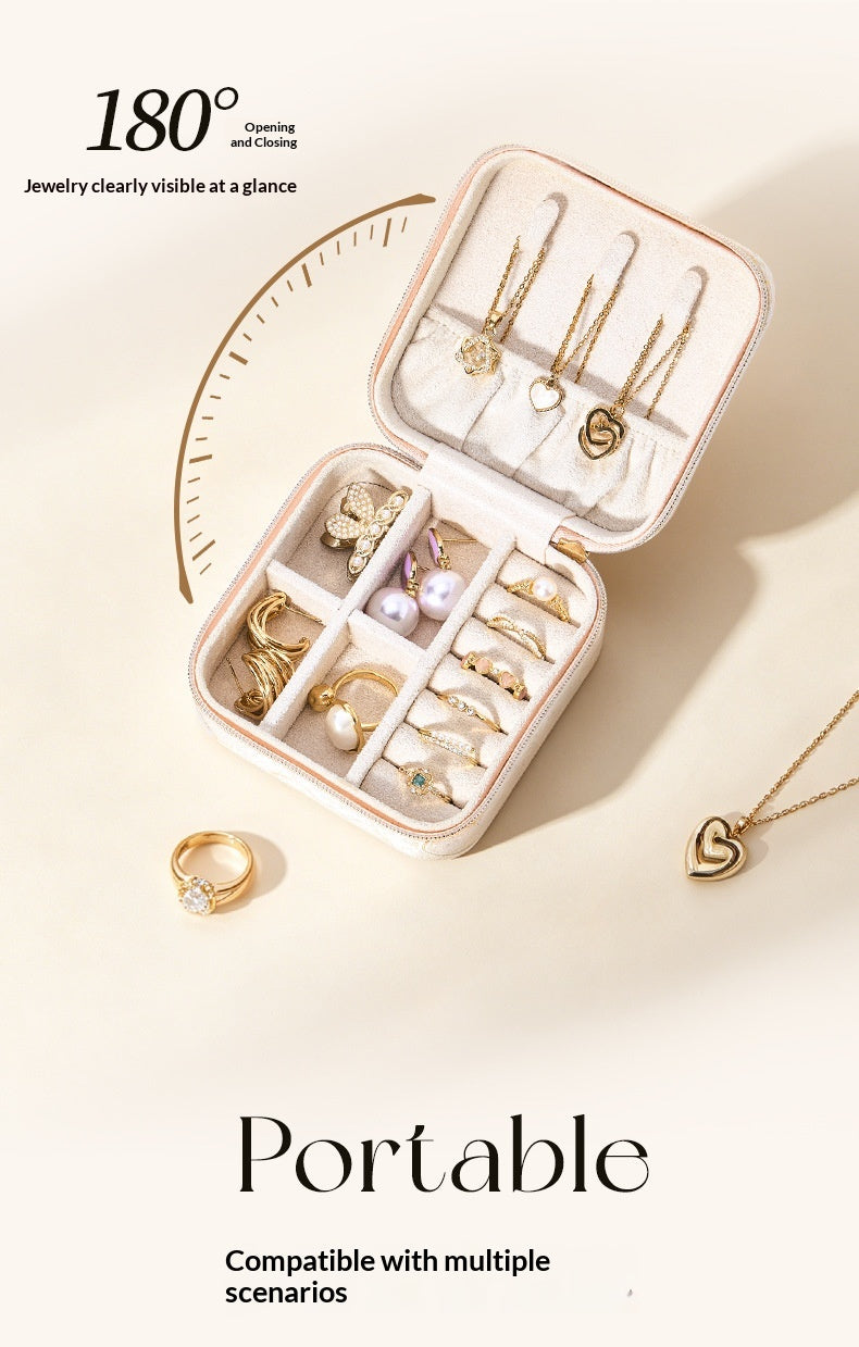 Portable Compact Travel Ring And Jewelry Organizer