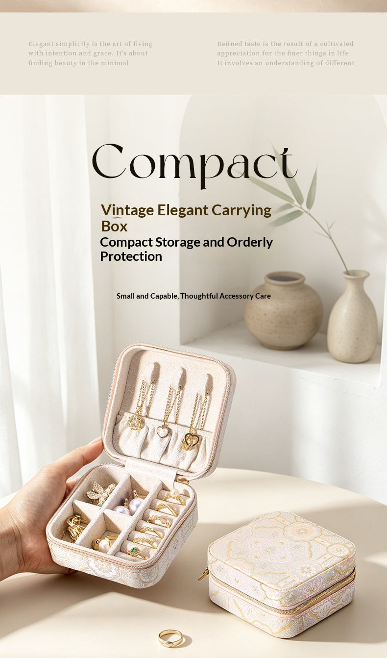 Portable Compact Travel Ring And Jewelry Organizer