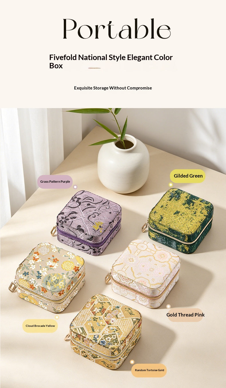 Portable Compact Travel Ring And Jewelry Organizer
