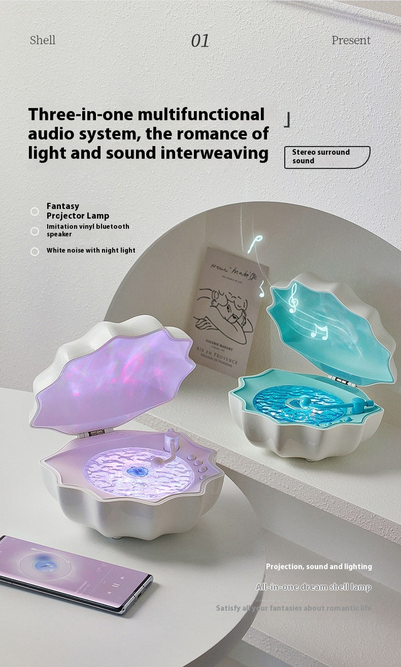 Wireless Small Bluetooth Mini Shell Light Stereo