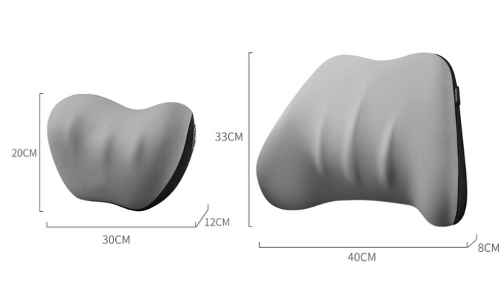 Car Memory Foam Headrest Lumbar Support