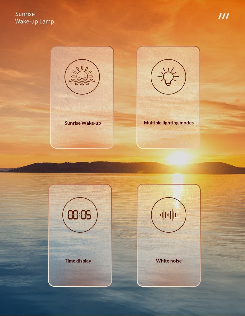 New 10-Light-Mode Sunrise Wake-Up Ambient Light
