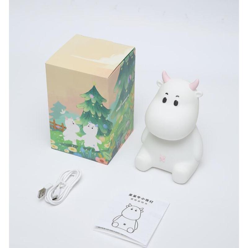 Silica Gel Lamp Bedroom Bedside Pat USB Charging Dimming Timing Light